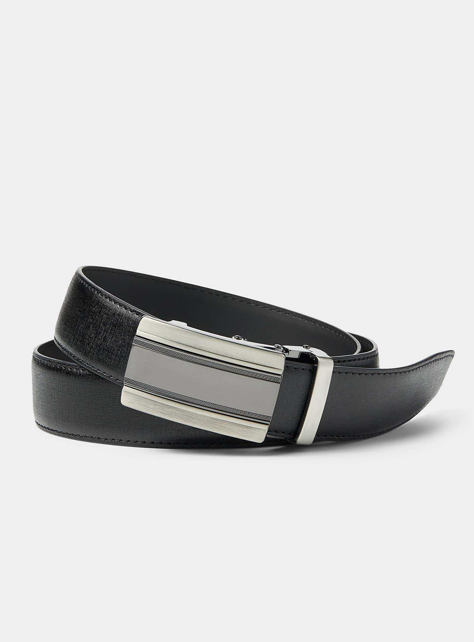 Le 31 Automatic Two-tone Buckle Belt In Black