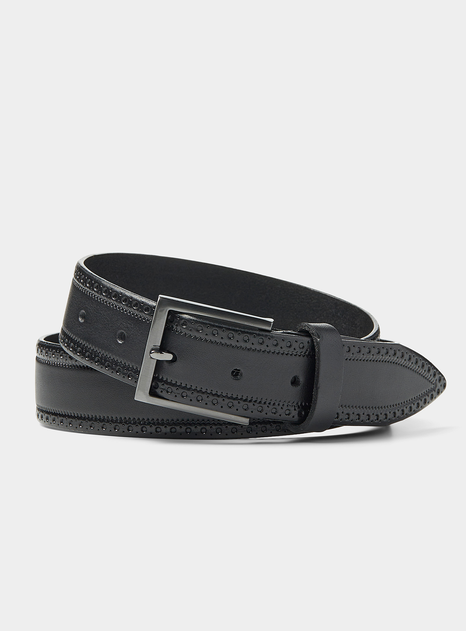 Le 31 Western Leather Belt In Black