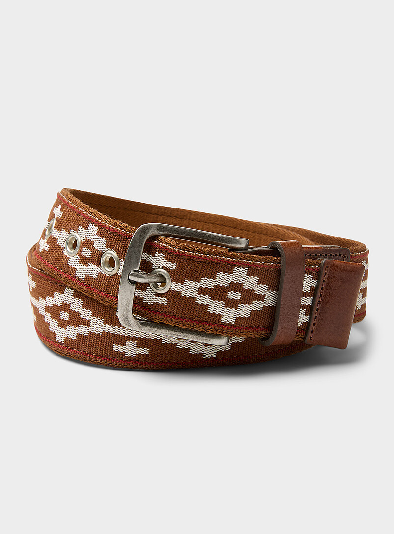 Geo Pattern Woven Belt