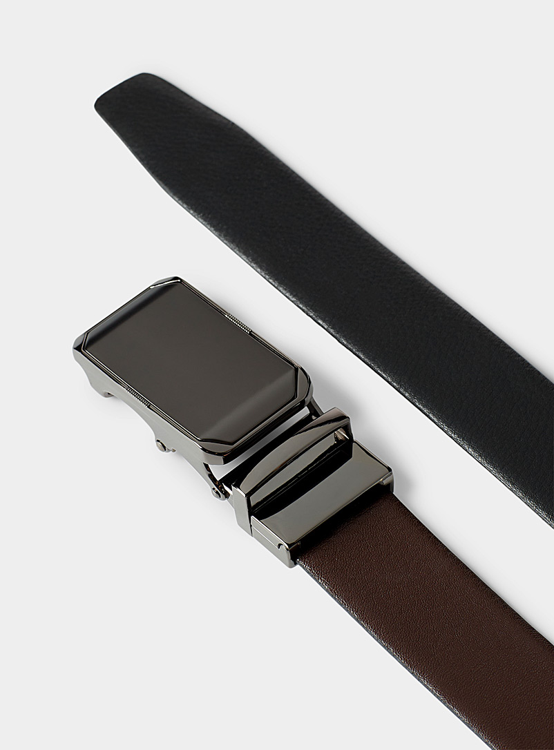 Reversible leather strap belt product image 2