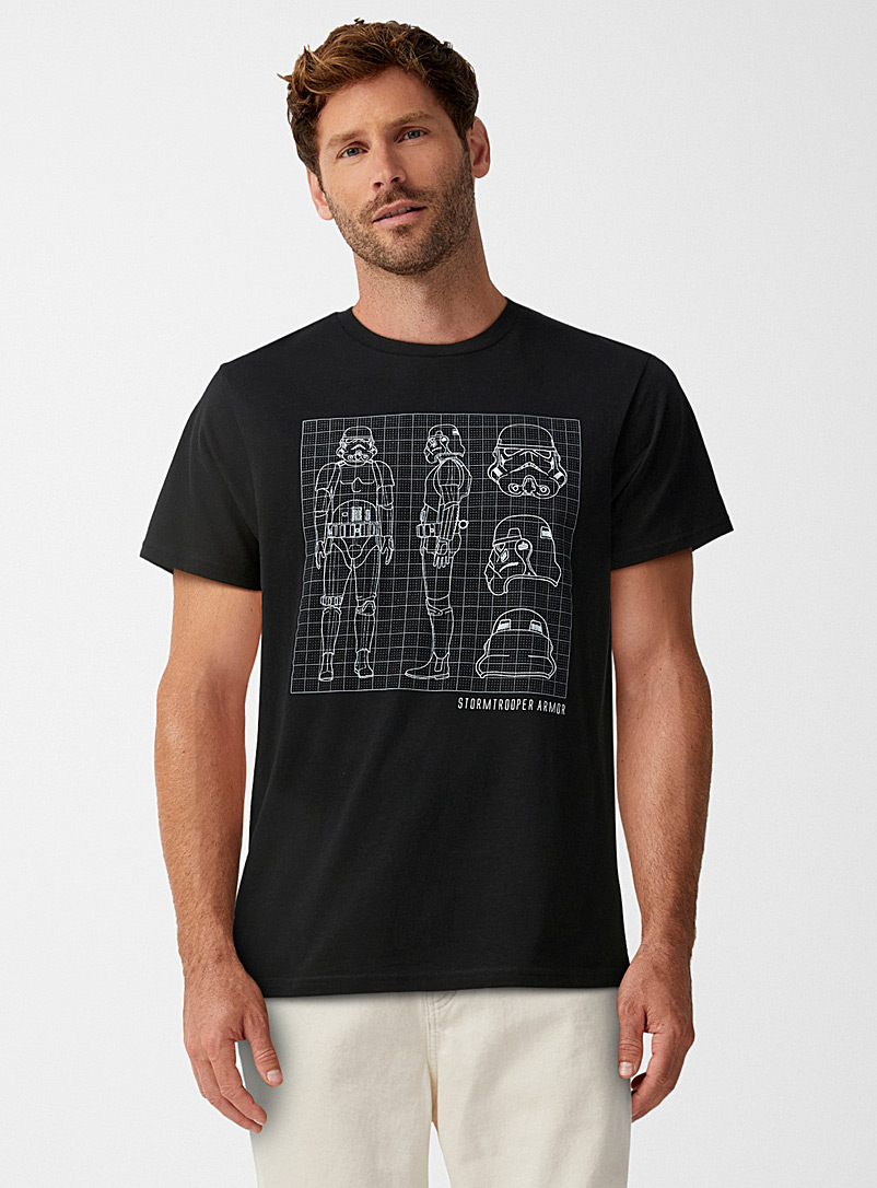 Le 31: Le t-shirt Stormtrooper Noir pour homme