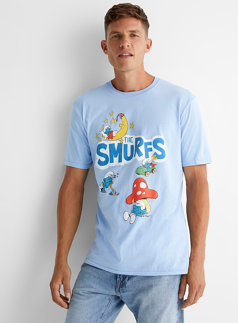 Le 31 Sapphire Blue Smurfs T-shirt for men