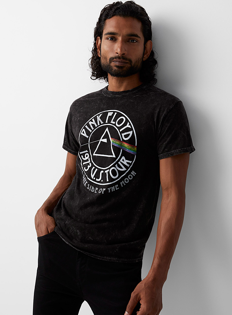 Le 31 Black Pink Floyd T-shirt for men