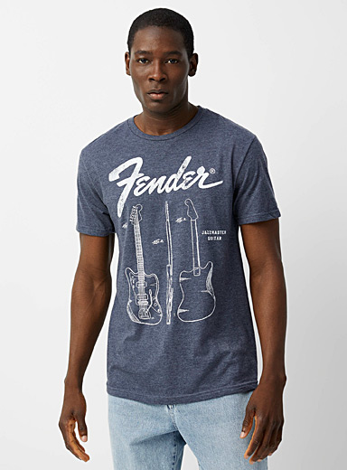 Le 31 Marine Blue Fender T-shirt for men