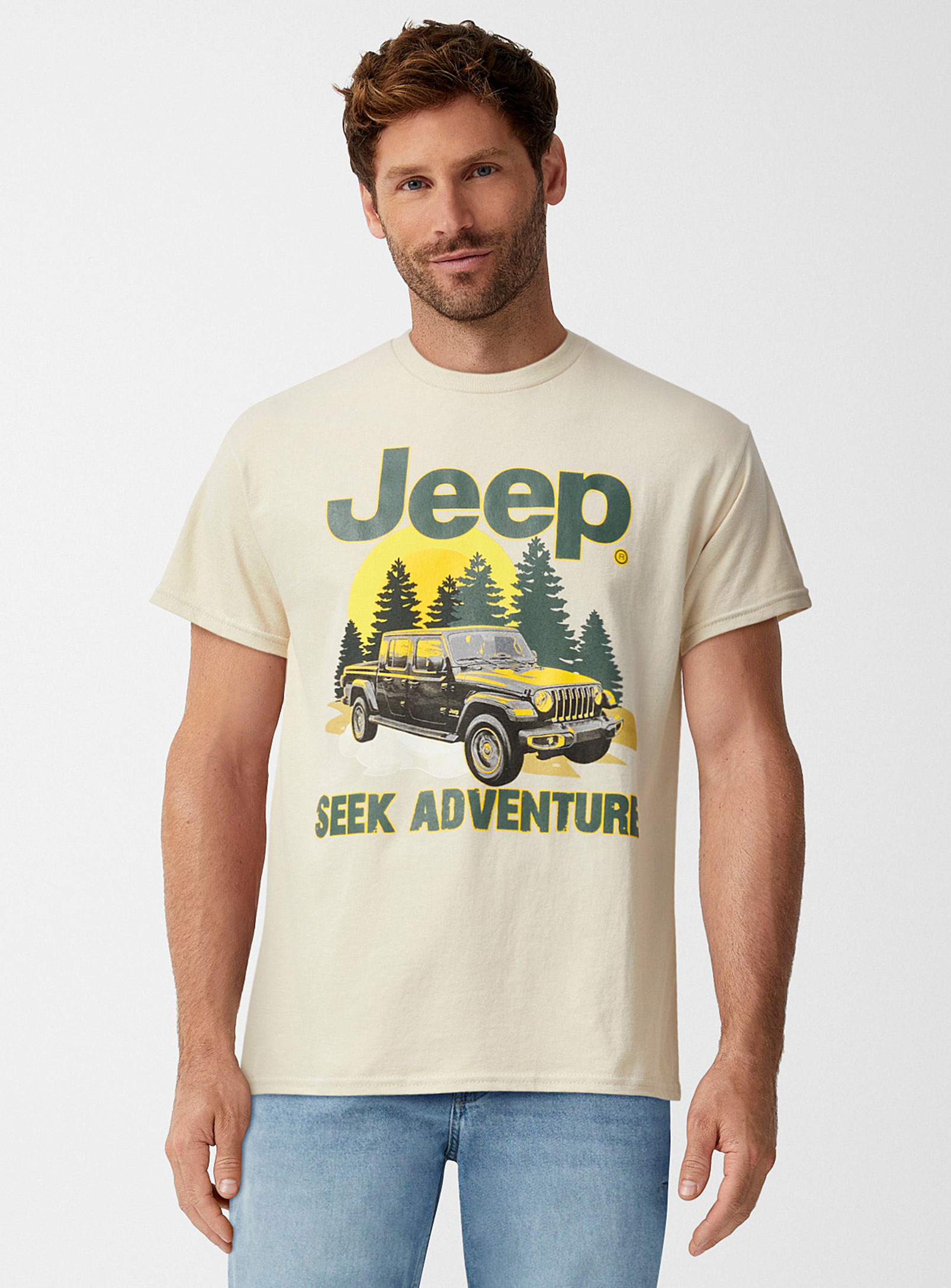 Le 31 Adventure Jeep T-shirt In Sand