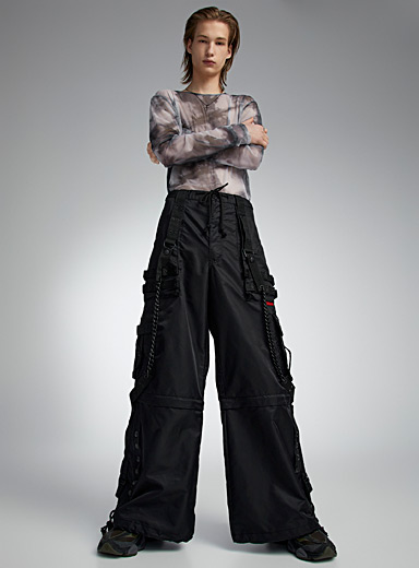 Drawstring-waist pleated pant Relaxed fit