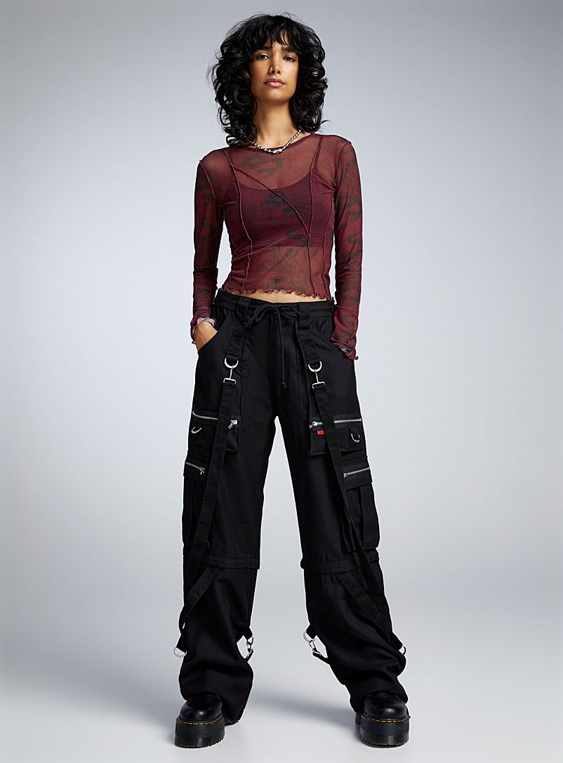 Tripp NYC Black Harness cargo pant for women