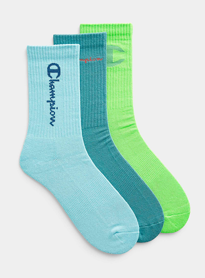 Champion Assorted Vertical ribbed sports socks for men