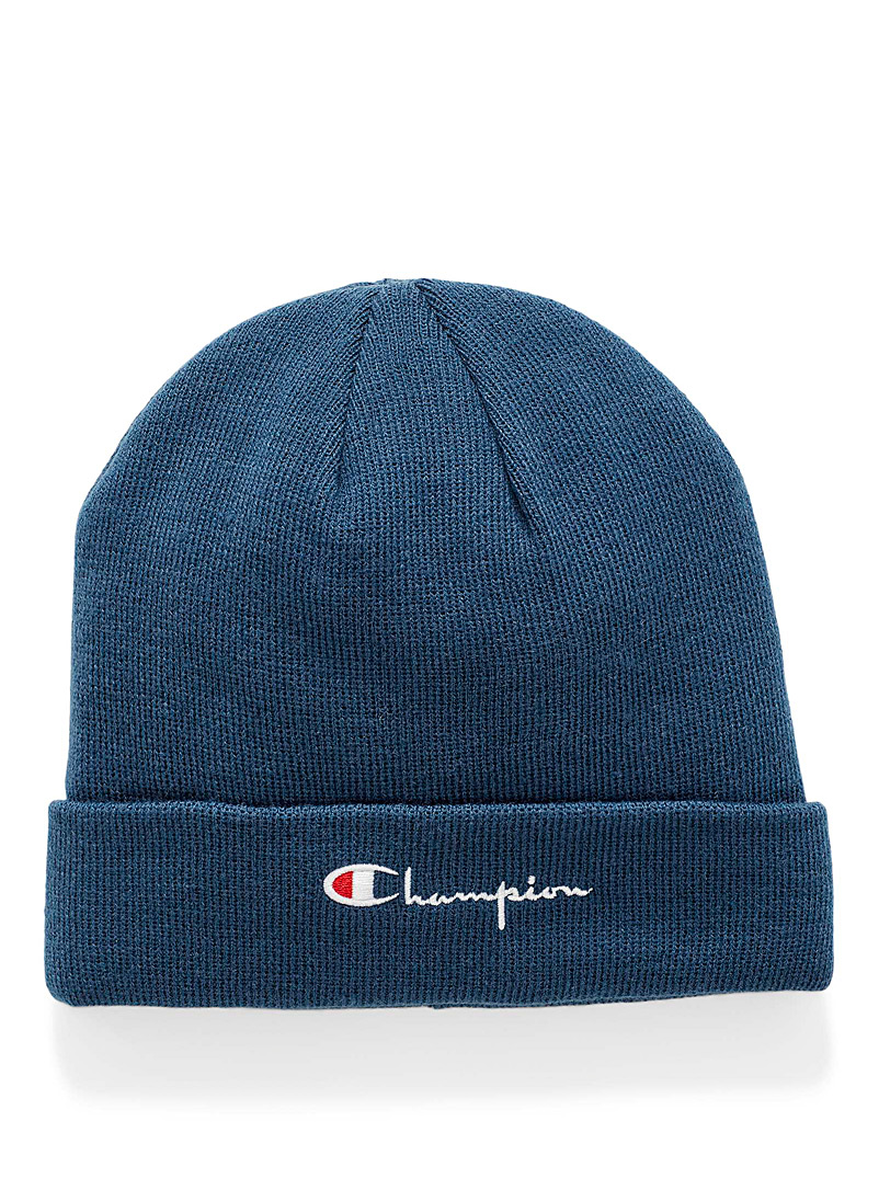 Champion Ruby Red Embroidered logo beanie for men