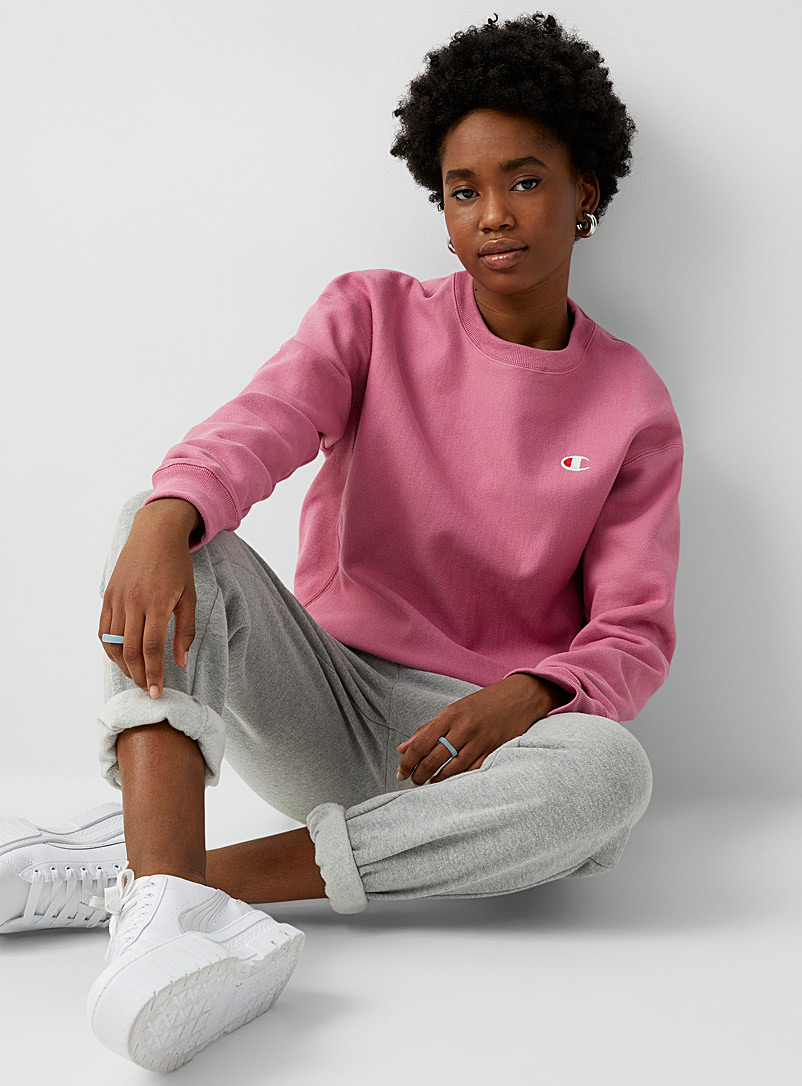 Champion Dusky Pink Authentic crew-neck sweatshirt for women