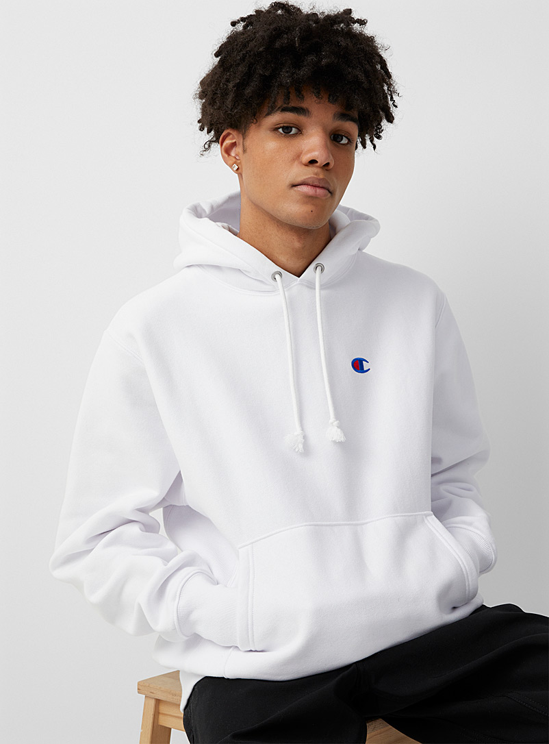Champion White Authentic hoodie for men