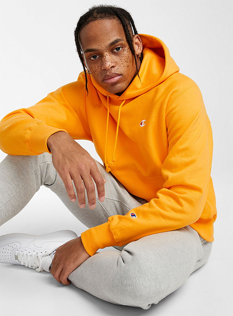 Champion Medium Yellow Authentic hoodie for men