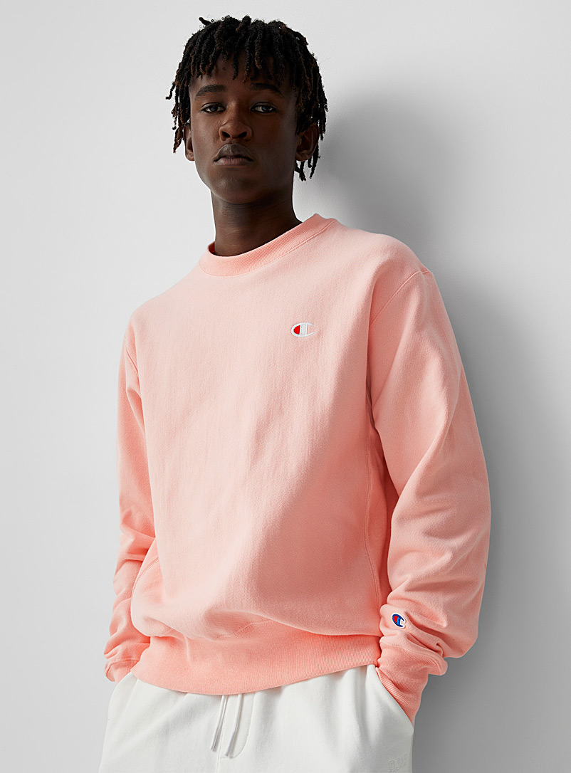 Champion Pink C logo Reverse Weave sweatshirt for men
