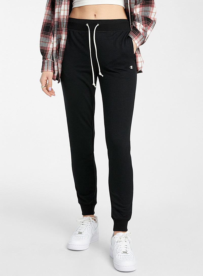 Champion Black French Terry joggers for women