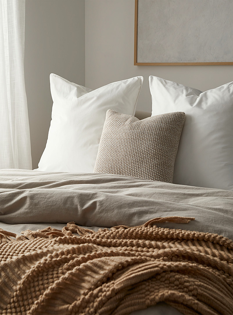 Simons Maison White Percale plus 200-thread-count Euro pillow shams Set of 2