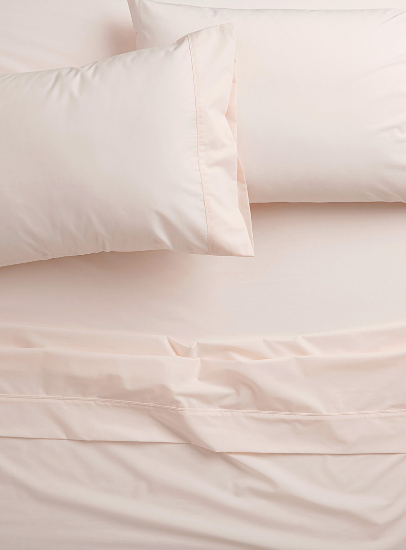 Simons Maison Dusky Pink Percale plus 200-thread-count sheet Fits mattresses up to 15 in