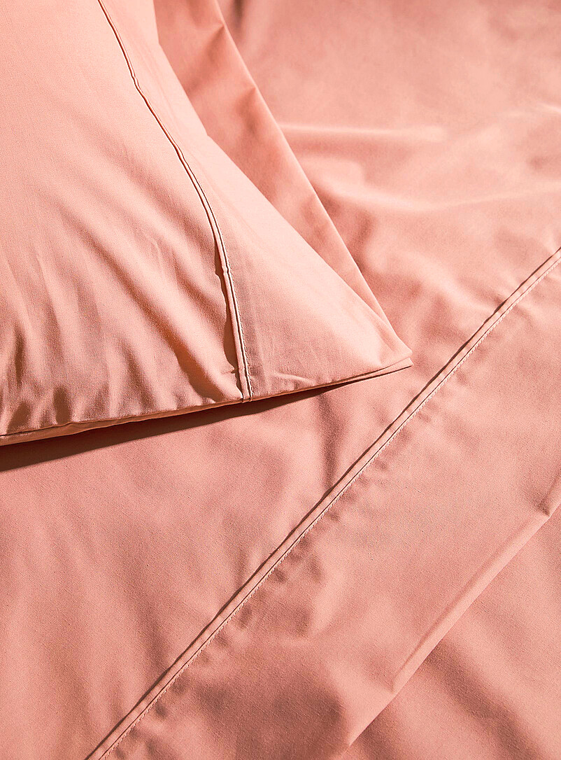 Simons Maison: Le drap percale plus uni 200 fils au pouce Pour matelas jusqu'&agrave; 15 po Ivoire