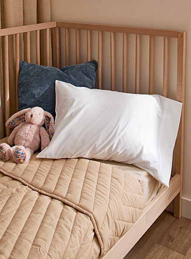 Simons Maison: La taie d'oreiller unie pour enfant Blanc