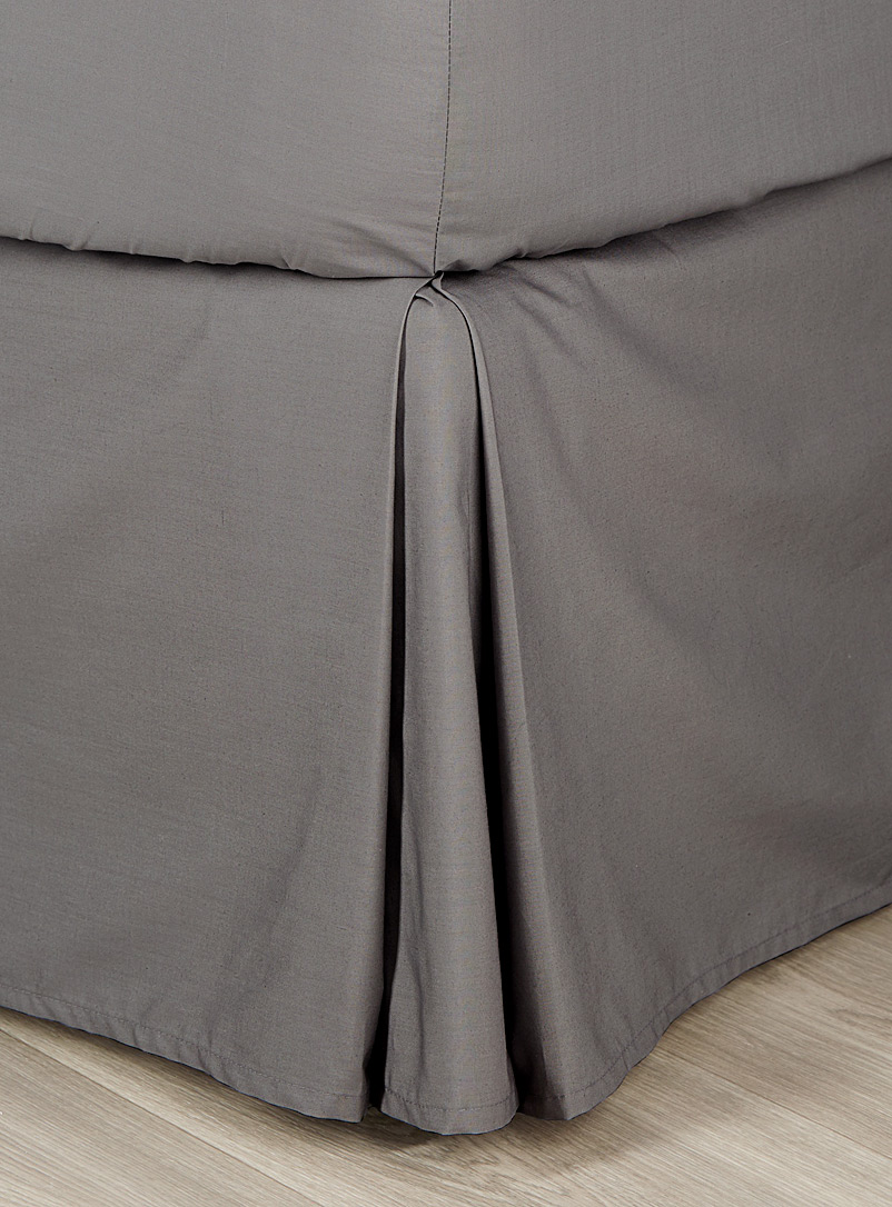 Simons Maison: La jupe de lit percale plus 200 fils au pouce Blanc