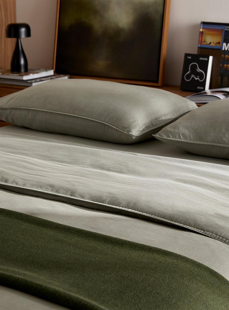 Simons Maison Light Grey Stonewashed lyocell duvet cover set