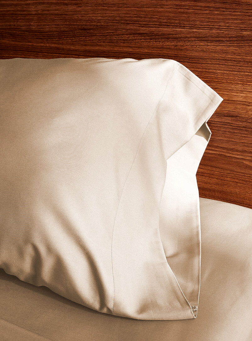 Simons Maison Slate Blue Bamboo rayon and organic cotton pillowcases Set of 2 300-thread-count