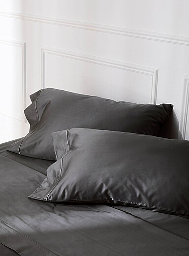 Simons Maison Grey Egyptian cotton pillowcases 480-thread-count Set of 2