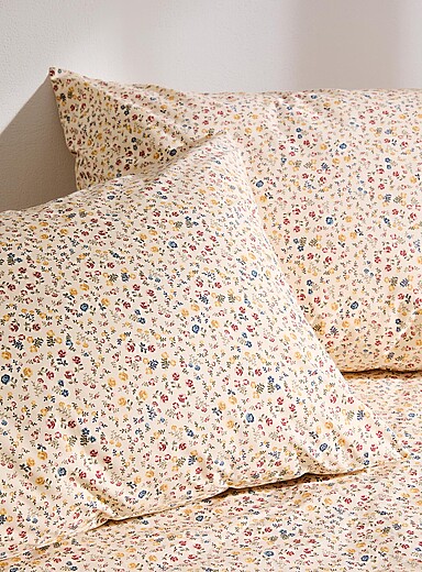 Simons Maison: Le drap percale plus bouquets color&eacute;s 200 fils au pouce Pour matelas jusqu'&agrave; 15 po Assorti