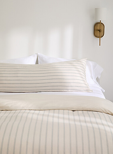 Minimalist stripes body pillow sham