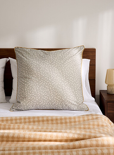 Soothing foliage percale plus euro pillow case