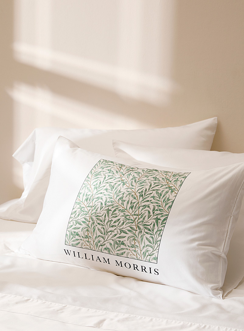 Simons Maison White Captivating foliage pillowcase
