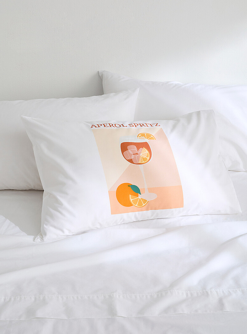 Housse De Coussin Décorative Aperol Splash - Taille 45x45 Cm - Tissu Polyester - Impression Recto-verso - Idéal Cadeau Pour Fans D'apéritif - 11