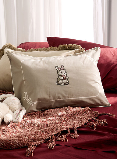 La taie d'oreiller pour enfant lapin