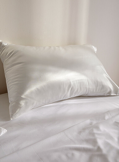 Faux-silk pillowcase
