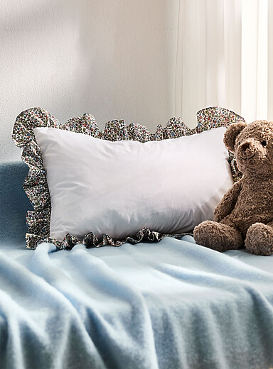 Simons Maison: La taie d'oreiller pour enfant bordure volant Vert
