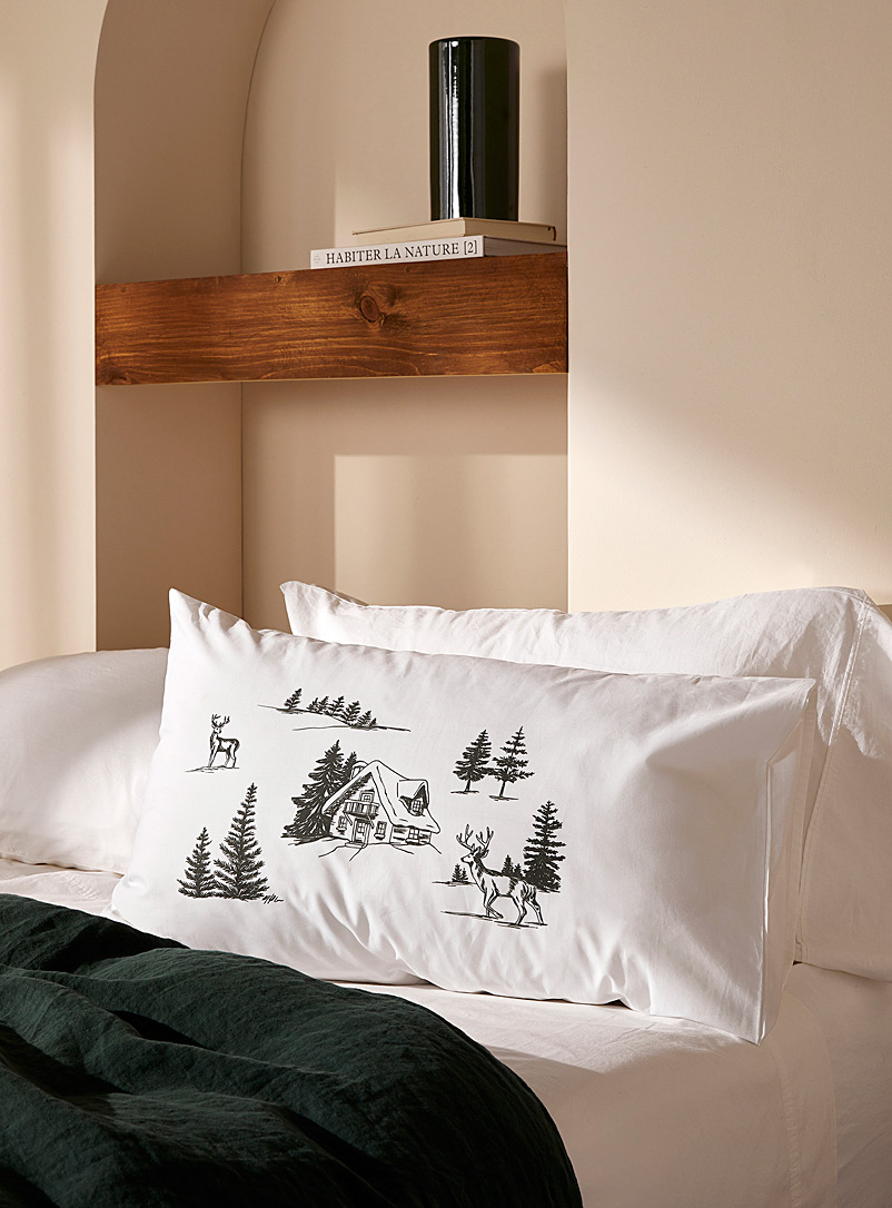 Simons Maison Assorted Winter landscape pillow case