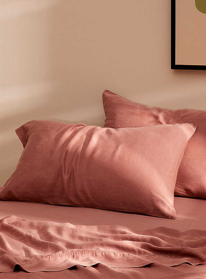 Stonewashed Lyocell Pillowcases Set Of 2