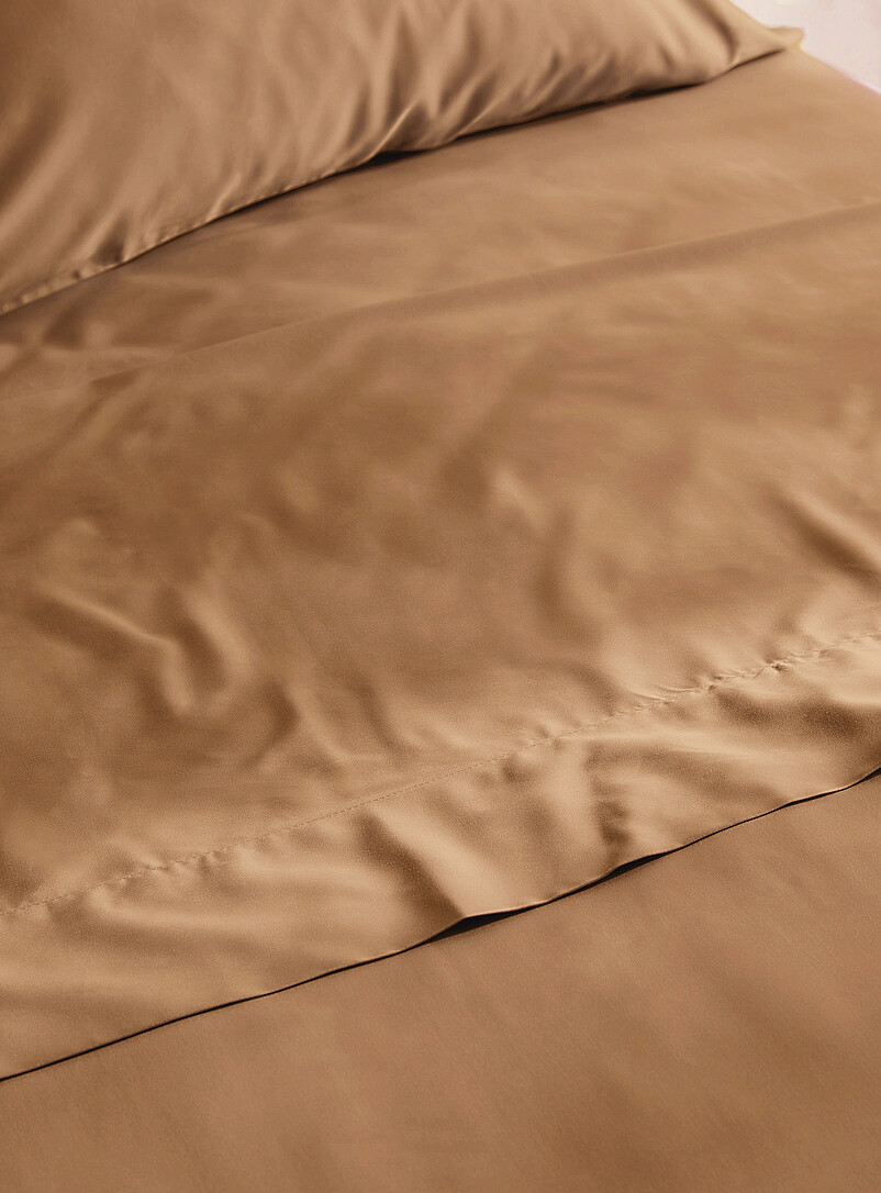 Bamboo rayon and organic cotton sheet set 300-thread-count Fits mattresses up to 16 in product image 2