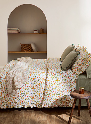 L'ensemble couvre-lit bordure frison, Simons Maison, Douillettes et  Couvre-lits, Chambre à coucher