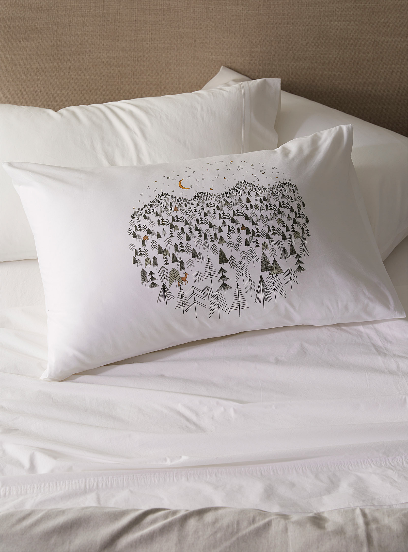 Simons Maison Night In The Forest Pillowcase In Assorted