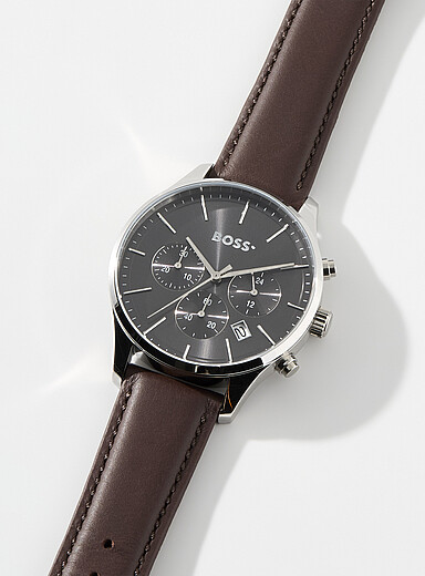 Avery leather band watch | BOSS | Mens Watches | Simons