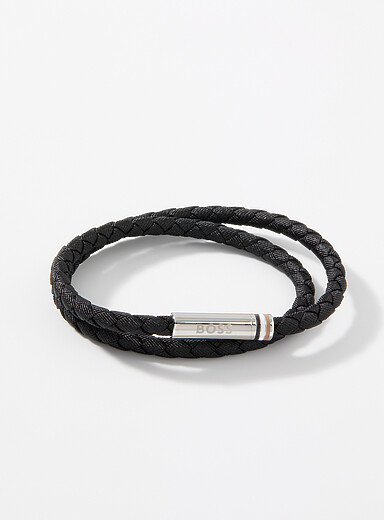 Le bracelet double tour tress&eacute;
