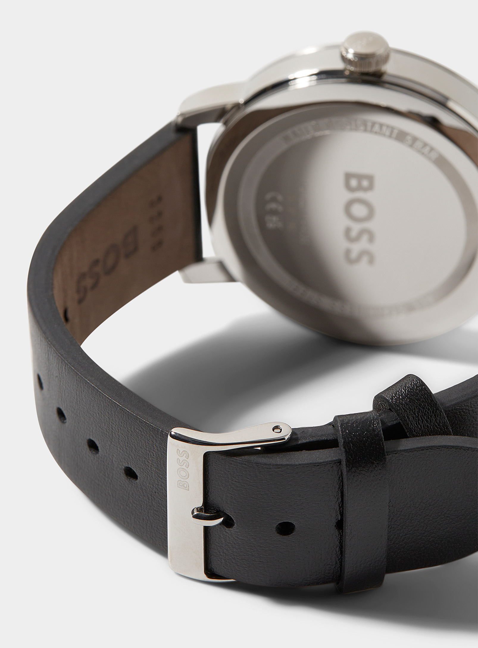 BOSS - La montre bracelet cuir Contender