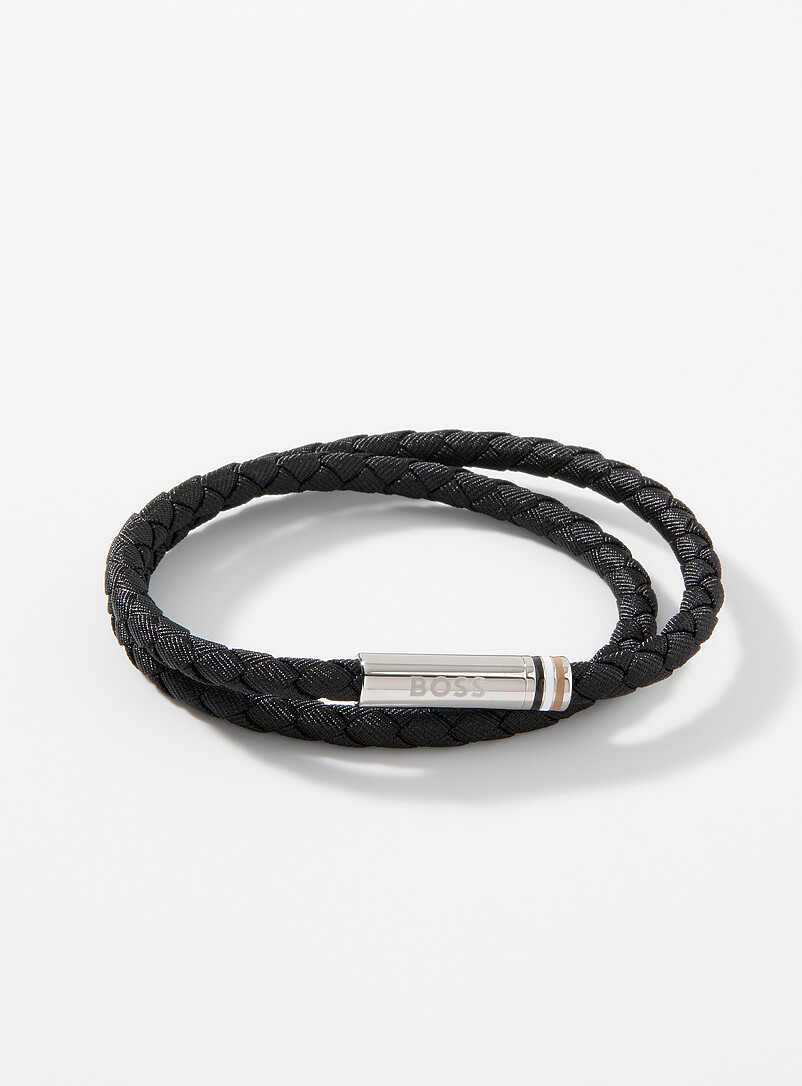 Braided double-wrap bracelet product image (primary)