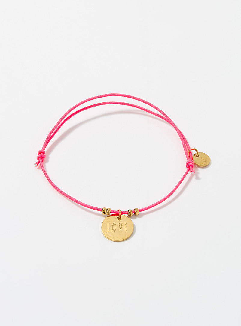 Simons Pink Love colourful bracelet for women