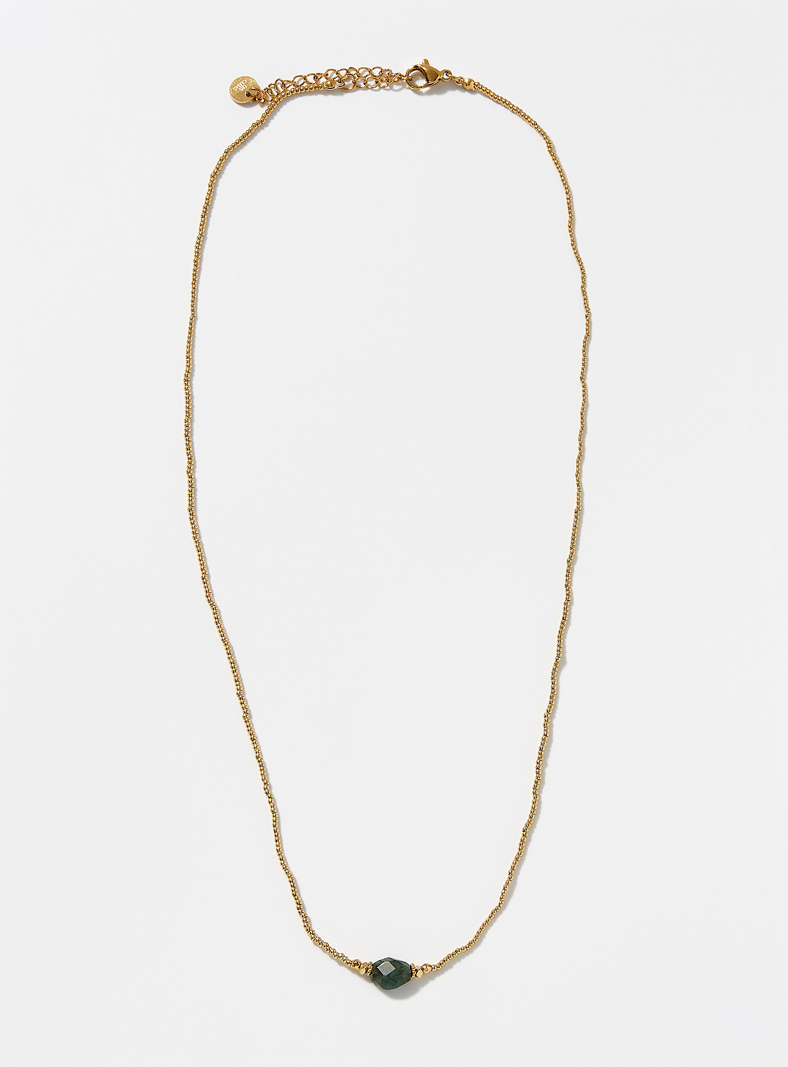 Le 31 - Men's Green-stone golden necklace
