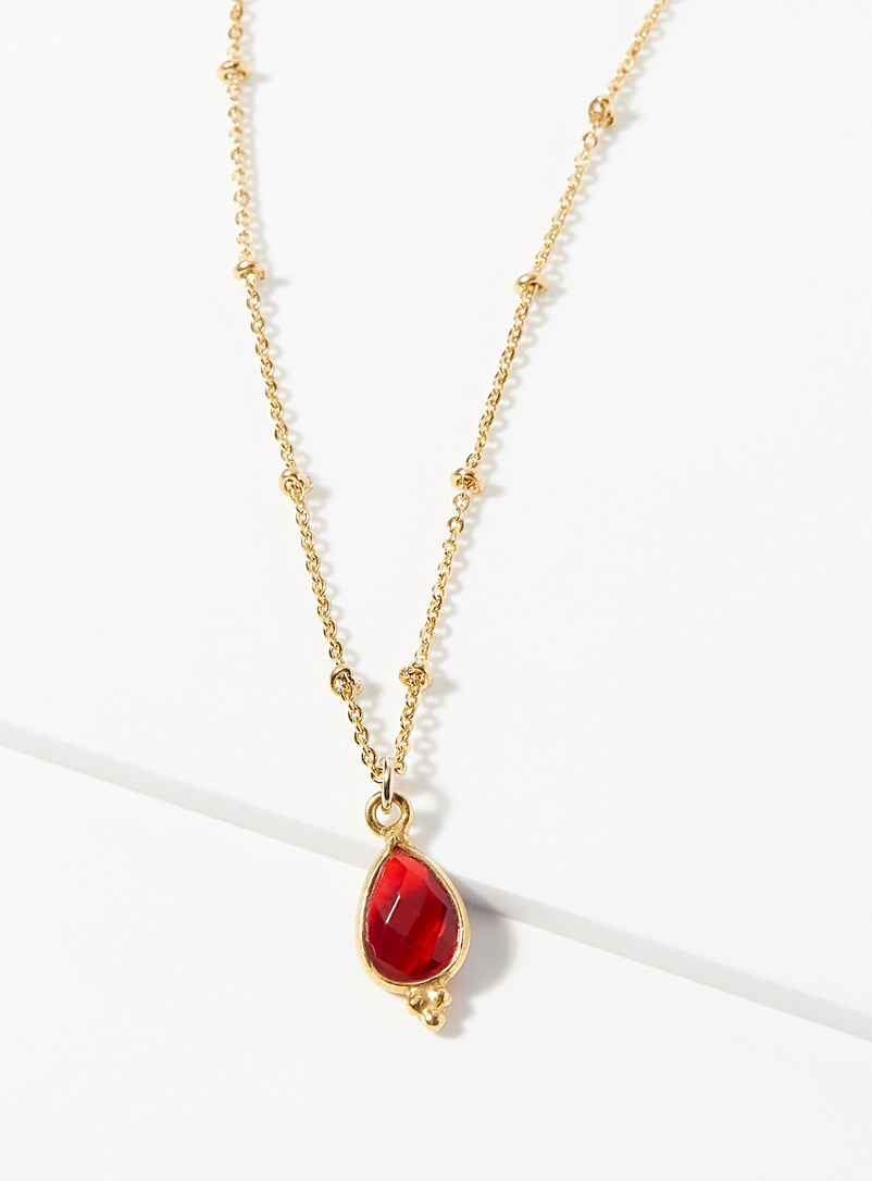 Gag et Lou Ruby Red Suzanne necklace for women