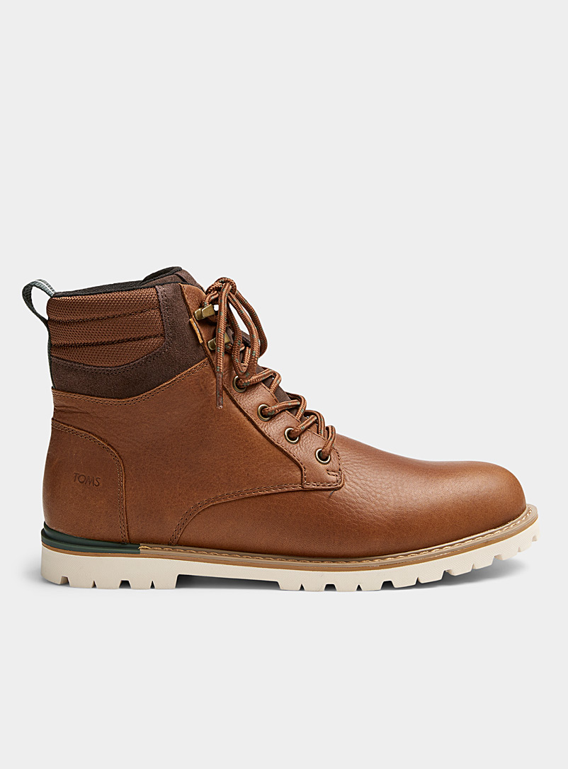 Toms Brown Ashland waterproof boots for men
