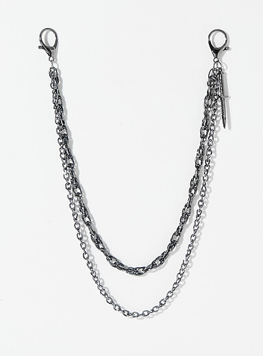 Knife charm wallet chain