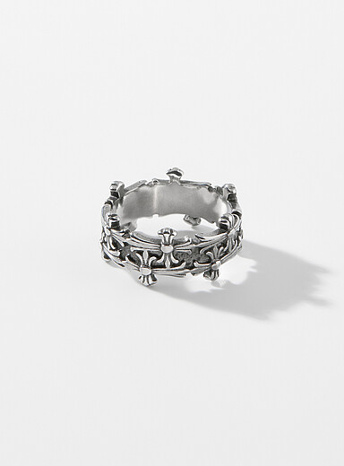 Le 31: La bague croix gothiques Argent pour homme
