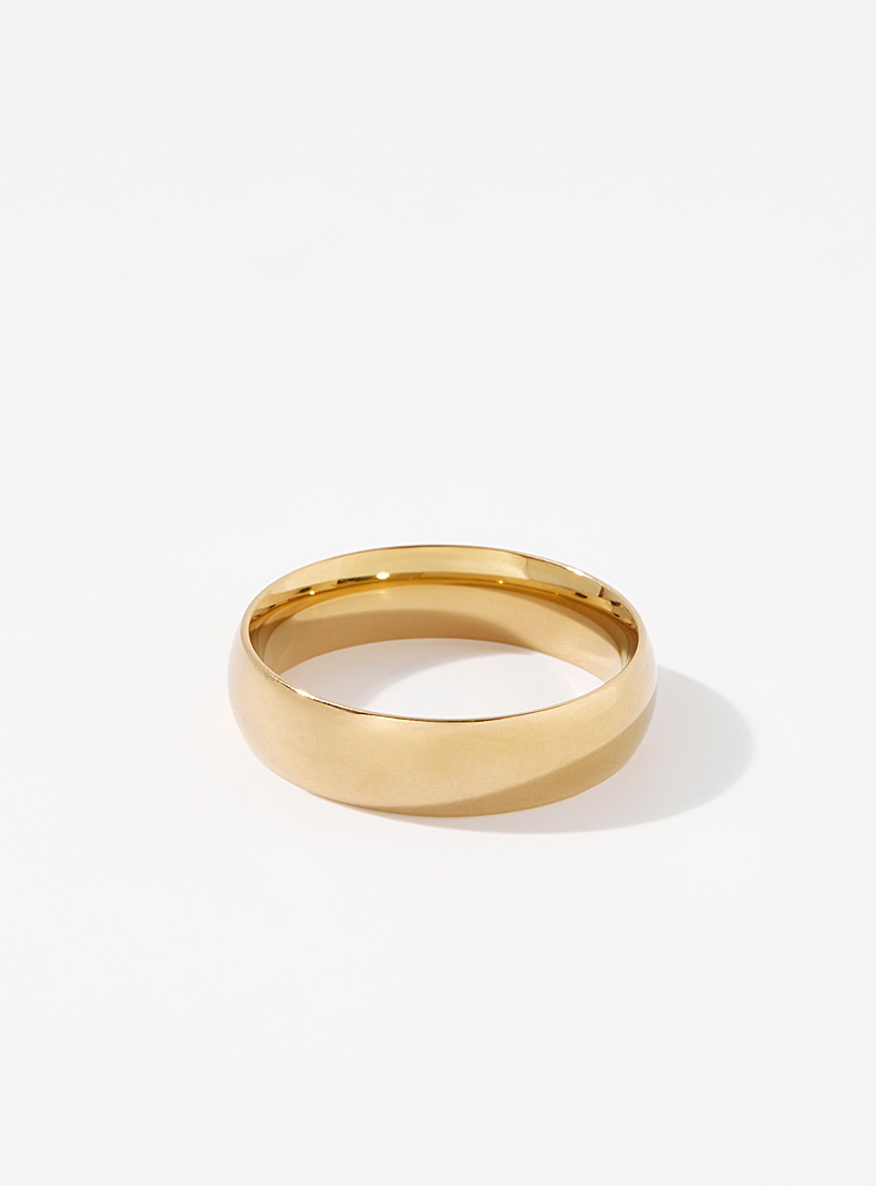 Le 31 Gold Minimalist ring for men
